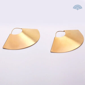 Boucles d'oreilles éventail or Mazza