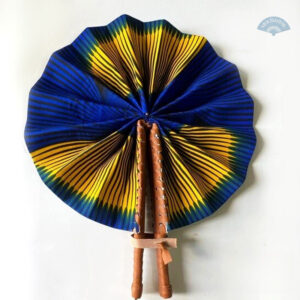 Éventail africain Ankara coloré en tissu traditionnel