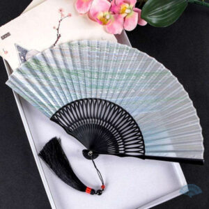Éventail chinois transparent élégant en matière légère