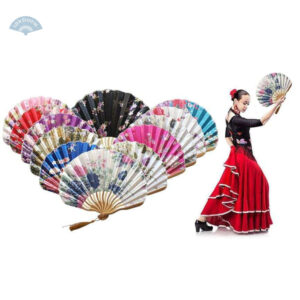 Éventail pliant violet, accessoire traditionnel chinois