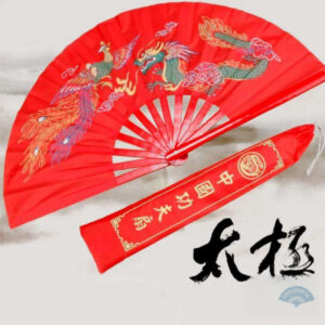 Éventail géant avec motif dragon, parfait pour la décoration