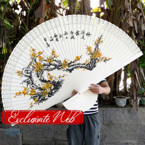 Éventail japonais en bois géant