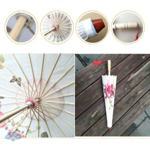 Ombrelle traditionnelle asiatique, artisanat ancien et charme unique