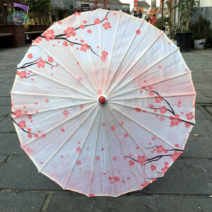Ombrelle chinoise pastel, design élégant et coloré
