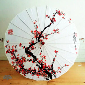 Ombrelle japonaise fleurs de cerisier élégante et colorée