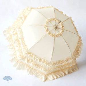 Ombrelle mariage vintage beige élégante et raffinée