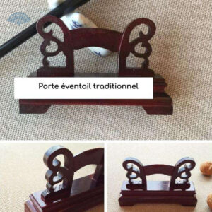 Éventail design avec support élégant et pratique